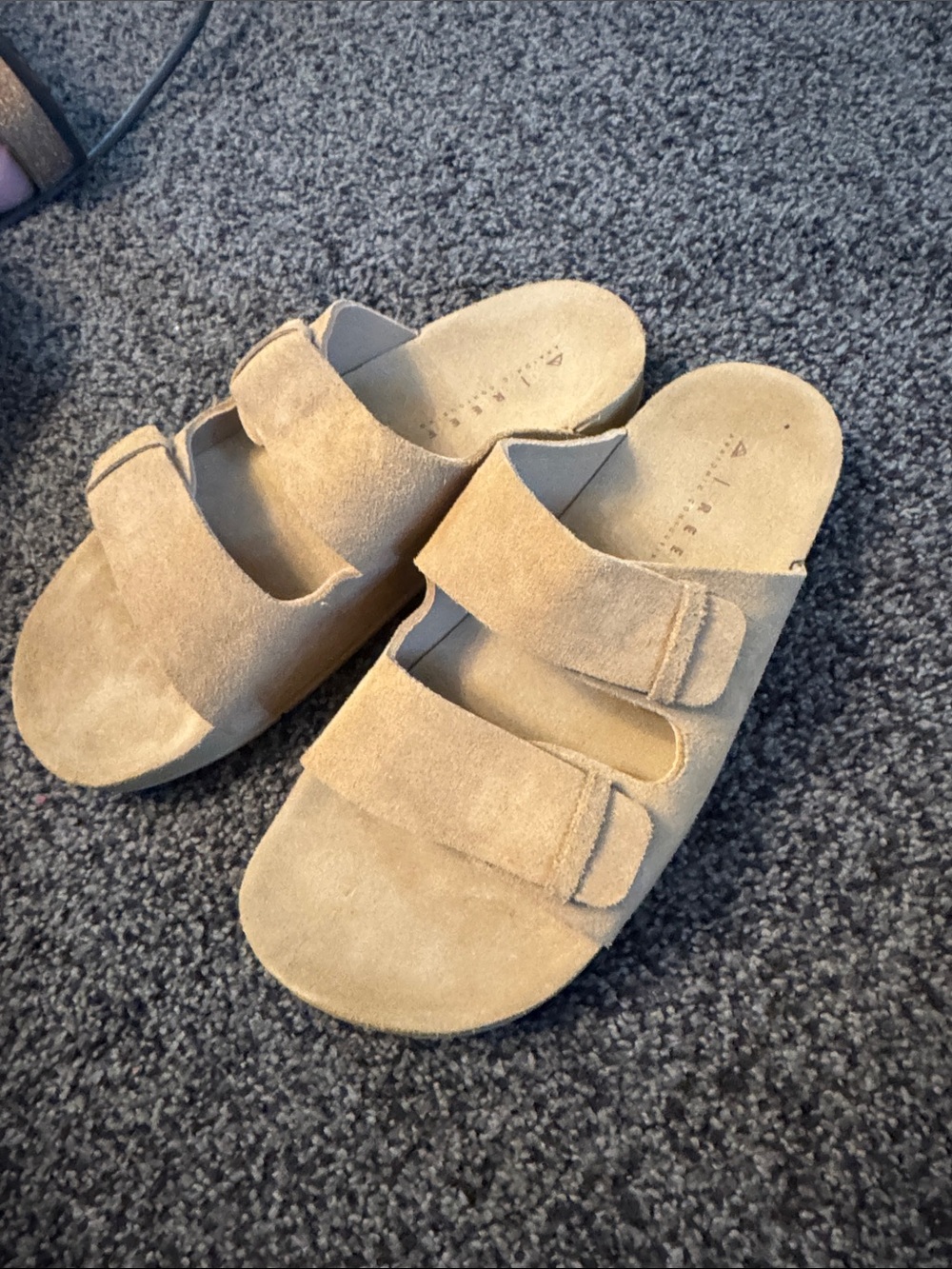 Reef Women's Suede Double-Strap Sandals in Tan